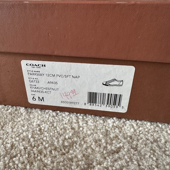 NEW Coach Parkway Sneakers - Picture 3 of 3